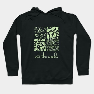 Into the Woods - Green Leaf Patterns Three Hoodie